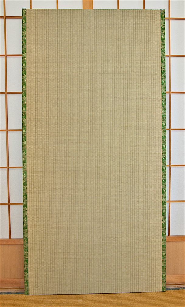 authentic japanese tatami mat brown with green borders