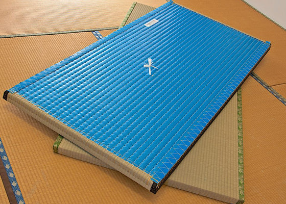 authentic japanese tatami mats blue colour